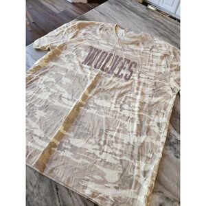 Wolves Gameday Camo Graphic Tee Mens 3XL Tan Desert Camouflage T-Shirt